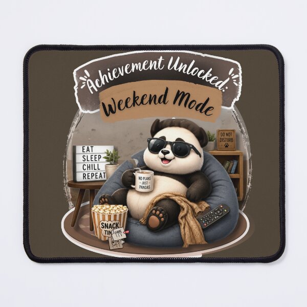 Item preview, Achievement Unlocked Weekend Mode Panda designed and sold by EnginerdStudio.