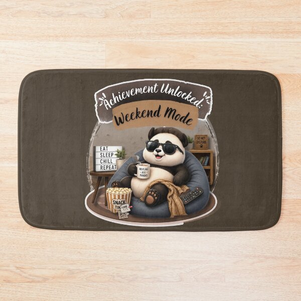 Item preview, Achievement Unlocked Weekend Mode Panda designed and sold by EnginerdStudio.