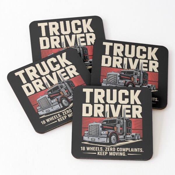 Item preview, Retro Truck Driver 18 Wheels Semi Semi-Truck Graphic designed and sold by Enea Kelo.