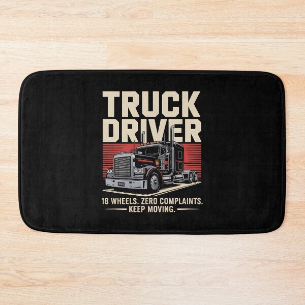 Item preview, Retro Truck Driver 18 Wheels Semi Semi-Truck Graphic designed and sold by Enea Kelo.