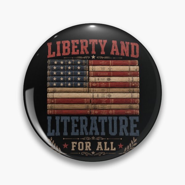 Item preview, Liberty and Literature For All Shirt | Book Lover Tshirt | Librarian Gift Shirt | Activist I Read Banned Books Gifts | Book Club Reading USA designed and sold by THREE LITTLE BEANS.
