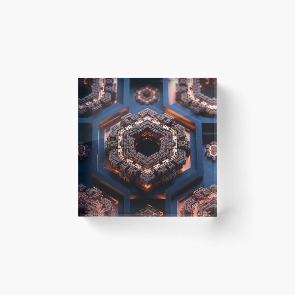 Item preview, 3D Embossed Blue Gold Sacred Geometry Mandala designed and sold by IntelliMindDesigns.