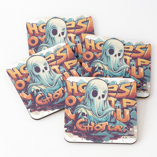 Item preview, Ghost Graffiti Urban Street Art Graphic | Halloween Aesthetic Spray Paint Style designed and sold by Valisdesign.
