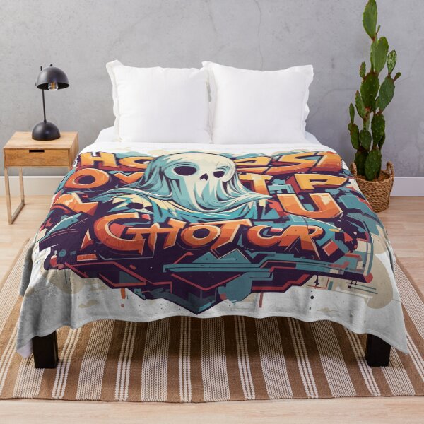 Item preview, Ghost Graffiti Urban Street Art Graphic | Halloween Aesthetic Spray Paint Style designed and sold by Valisdesign.