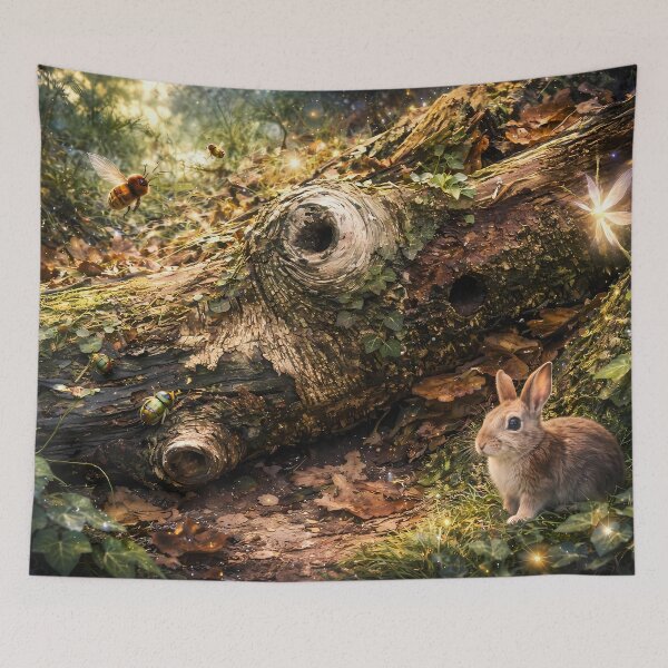 Item preview, Enchanted Forest with Rabbit designed and sold by cuprum.