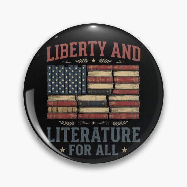 Item preview, Liberty and Literature For All Shirt | Book Lover Tshirt | Librarian Gift Shirt | Activist I Read Banned Books Gifts | Book Club Reading USA designed and sold by THREE LITTLE BEANS.