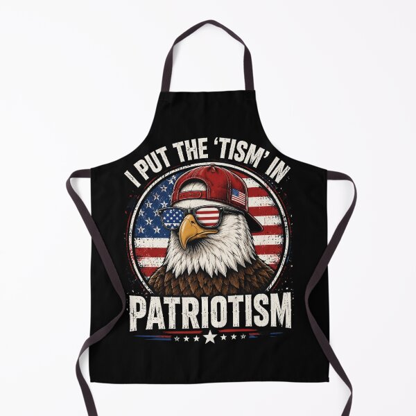 Item preview, Patriotism Eagle in Red Cap and American Flag Glasses designed and sold by FormalDehyena.