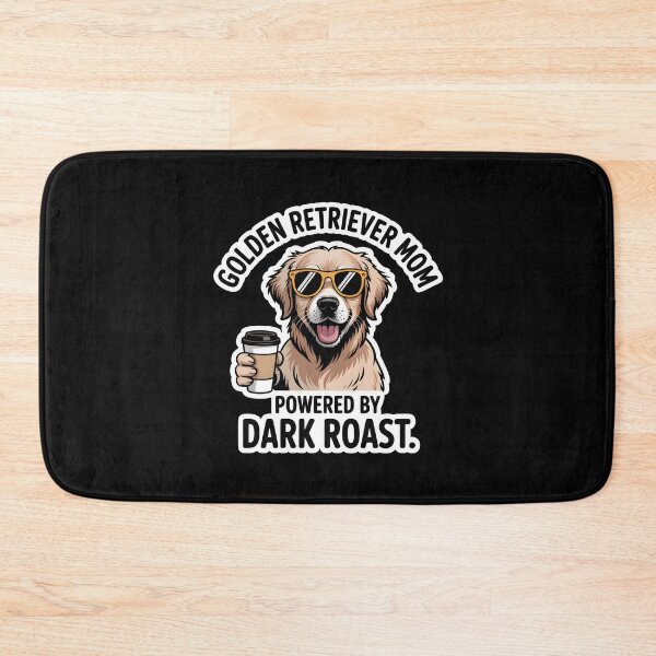 Item preview, Golden Retriever Mom Powered By Dark Roast Coffee designed and sold by Enea Kelo.