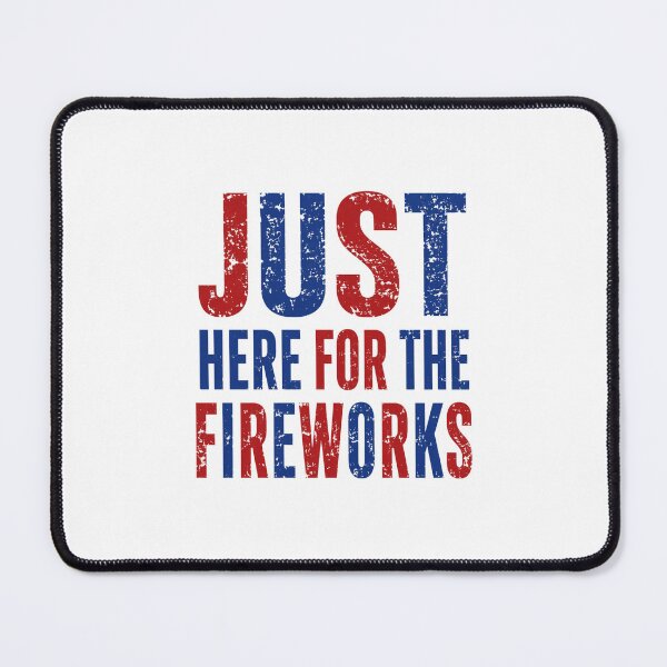 Item preview, Just Fireworks Bold Vintage Patriotic Statement Graphic designed and sold by FormalDehyena.
