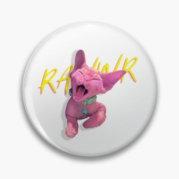 Item preview, Cute bubblegum pink kitten  designed and sold by PickleFishPasta.