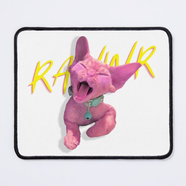 Item preview, Cute bubblegum pink kitten  designed and sold by PickleFishPasta.