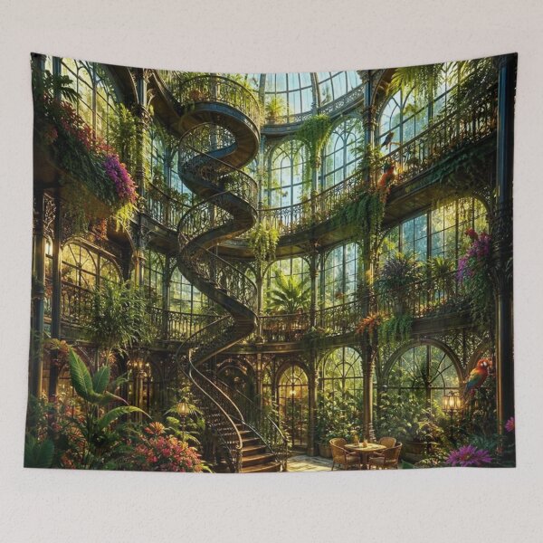 Item preview, Grand Multi Level Greenhouse with Spiral Staircase designed and sold by Pioneer Spirit Market.