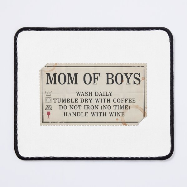 Item preview, Funny Mom Of Boys Laundry Care Tag Label Quote designed and sold by Enea Kelo.
