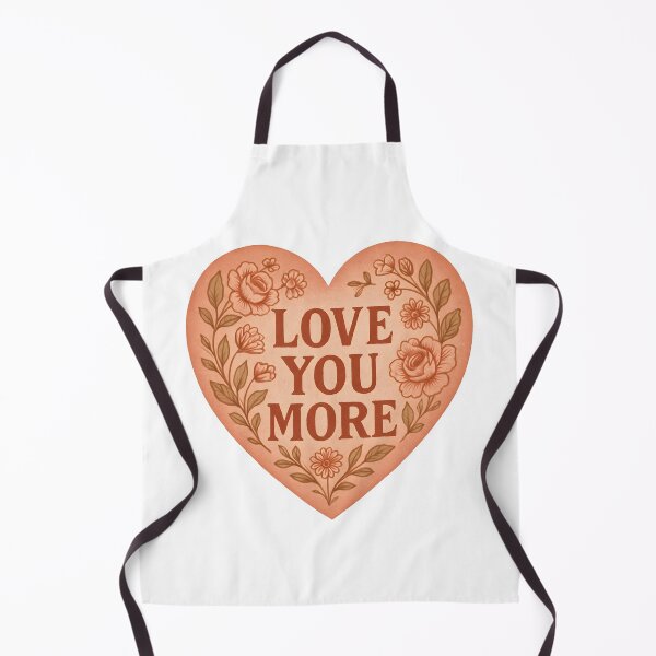 Item preview, Love You More Floral Heart Design designed and sold by WillowPages.