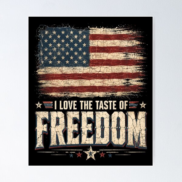 Item preview, freedom American Flag Distressed Vintage Patriotic Art designed and sold by FormalDehyena.