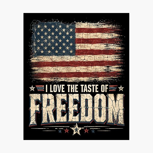 Item preview, freedom American Flag Distressed Vintage Patriotic Art designed and sold by FormalDehyena.