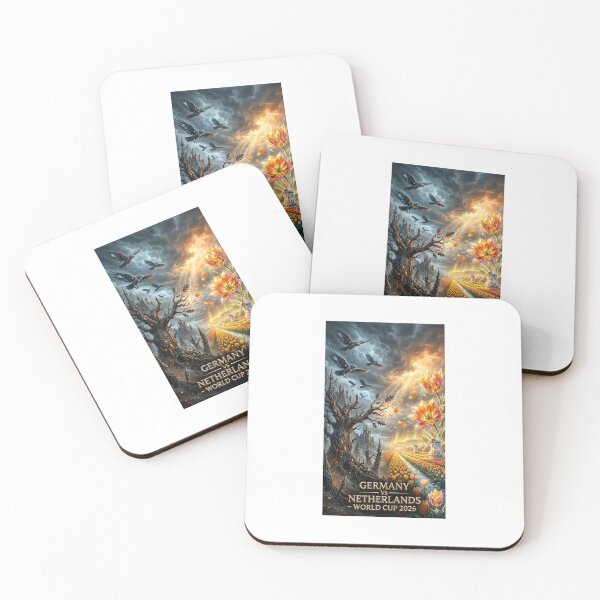 Item preview, Germany vs Netherlands Dark Forest Tulip Fields Sticker — Storm vs Light World Cup 2026 Unique Soccer Decal designed and sold by VikrantCreative.