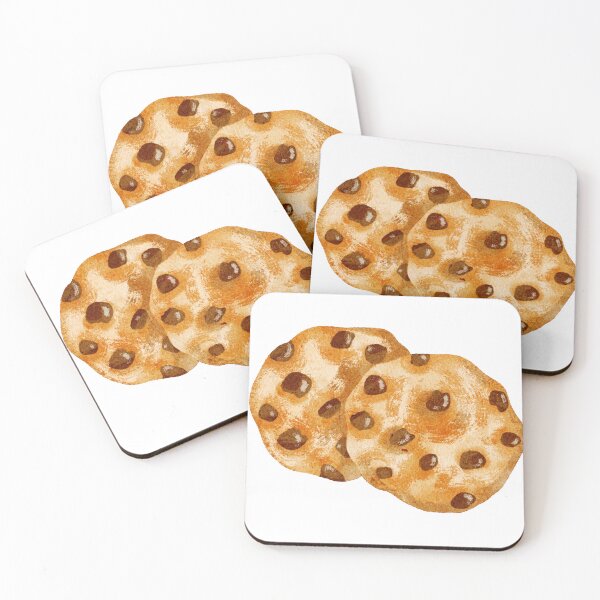 Item preview, Watercolor Chocolate Chip Cookies designed and sold by pinkyfish1010.