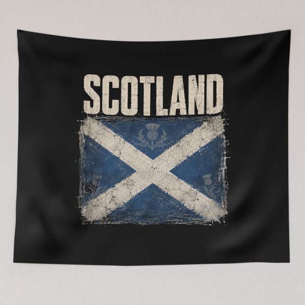 Item preview, Scotland Vintage Distressed Saltire Flag Heritage Pride designed and sold by FormalDehyena.