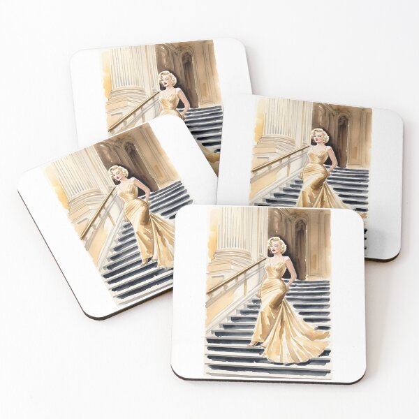 Item preview, Cinema - 1950s Hollywood Icon, Art Deco Glamour Watercolor designed and sold by Beat-It.