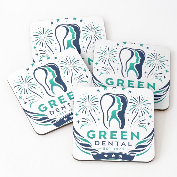 Item preview, Green Dental Team Fireworks Tooth Logo Dental Office Staff  designed and sold by bilal sibgui.