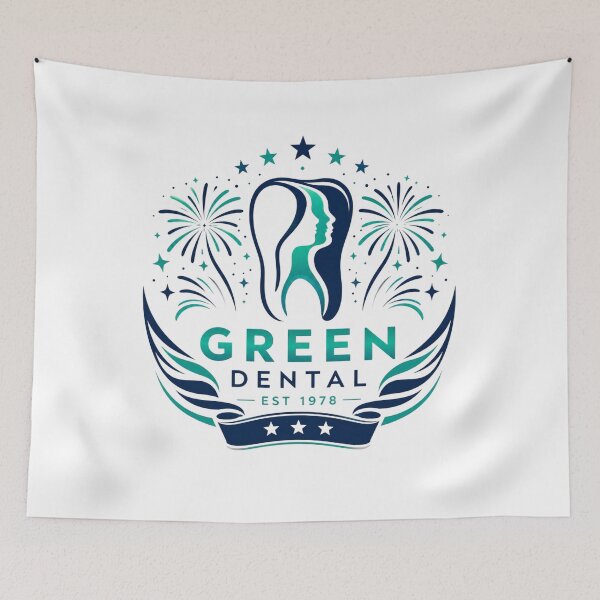 Item preview, Green Dental Team Fireworks Tooth Logo Dental Office Staff  designed and sold by bilal sibgui.