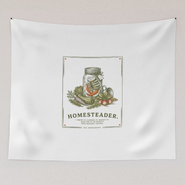 Item preview, Vintage Homesteader I Grew It Canned It Quote designed and sold by Enea Kelo.