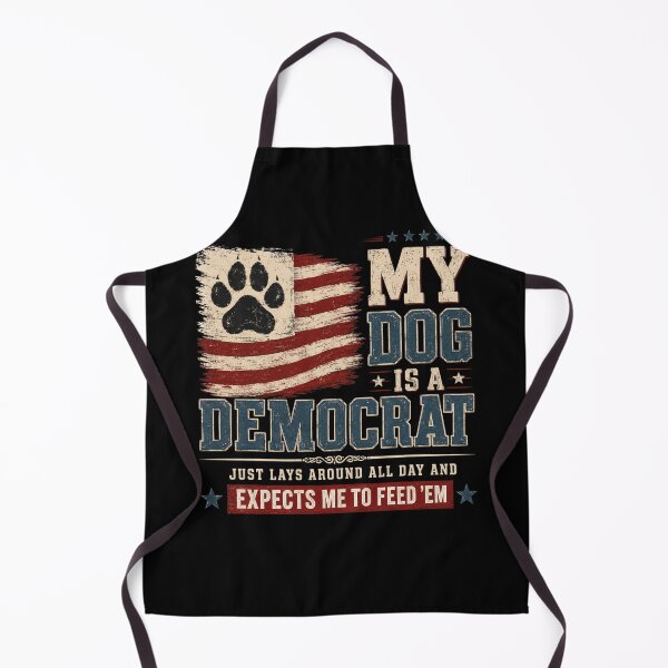 Item preview, My Dog Is A Democrat Vintage Patriotic Dog Paw Art designed and sold by FormalDehyena.