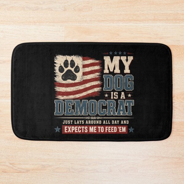 Item preview, My Dog Is A Democrat Vintage Patriotic Dog Paw Art designed and sold by FormalDehyena.