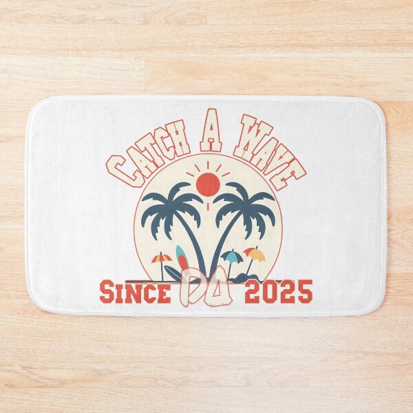 Item preview, Catch A Wave Vintage Varsity Retro Surf Palm Tree Beach Summer Streetwear Graphic designed and sold by DesignArtist.ia.