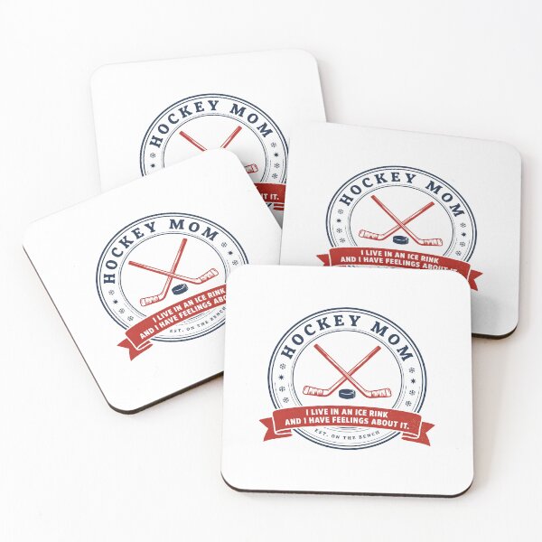 Item preview, Retro Hockey Mom Ice Rink Bench Badge designed and sold by Enea Kelo.