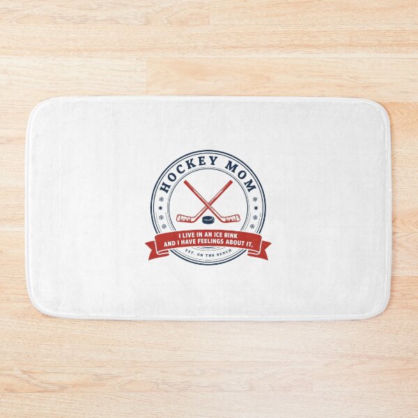 Item preview, Retro Hockey Mom Ice Rink Bench Badge designed and sold by Enea Kelo.