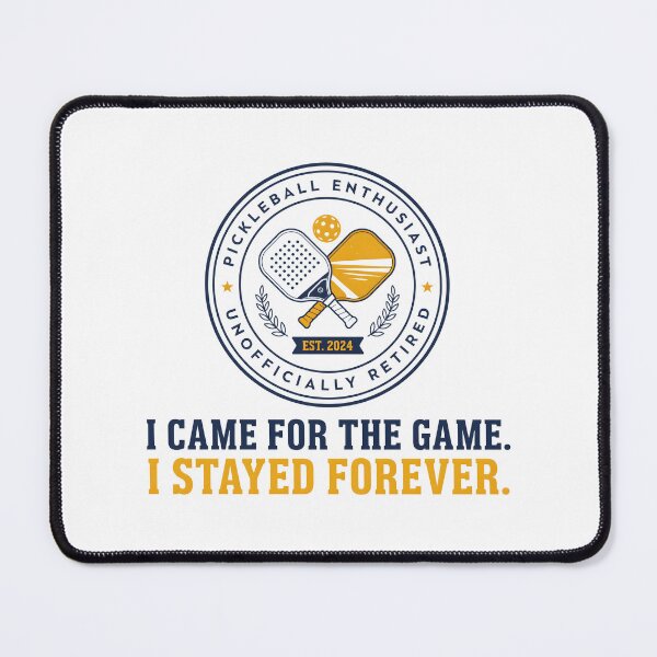 Item preview, Retro Pickleball Enthusiast Unofficially Retired Badge designed and sold by Enea Kelo.