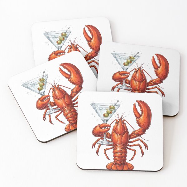 Item preview, Lobster Martini Cocktail | Funny Seafood Summer Party Design designed and sold by bilal sibgui.