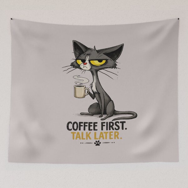 Item preview, Coffee First, Talk Later designed and sold by aminomen.