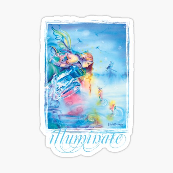 Sienna and the Deer Illuminate Winter Sticker