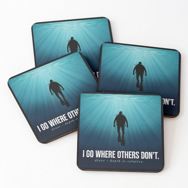 Item preview, Deep Scuba Diver I Go Where Others Don't Ocean Graphic  designed and sold by Enea Kelo.