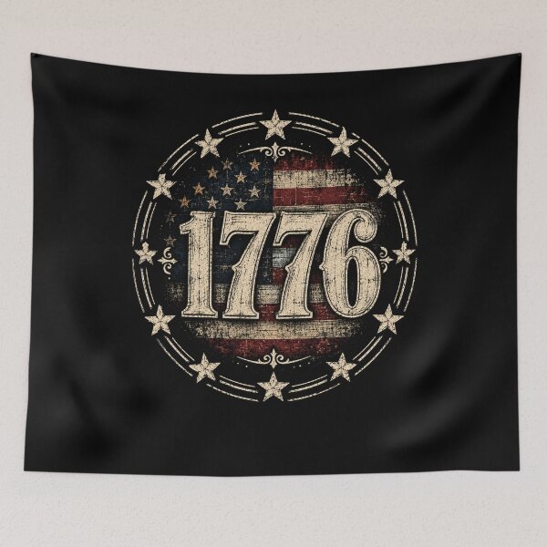 Item preview, 1776 American Independence – Vintage Patriotic Stars designed and sold by THREE LITTLE BEANS.