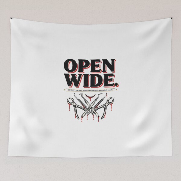 Item preview, Funny Dentist Open Wide Vintage Tools Quote designed and sold by Enea Kelo.