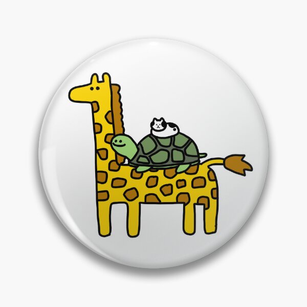 Item preview, a Cat on a tortoise on a giraffe designed and sold by superbaechoo.