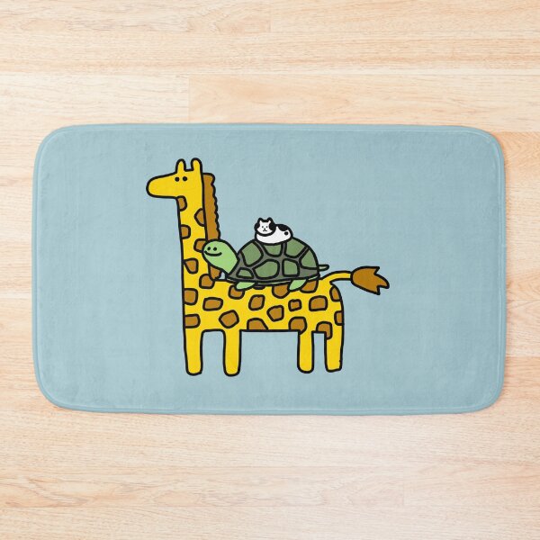Item preview, a Cat on a tortoise on a giraffe designed and sold by superbaechoo.