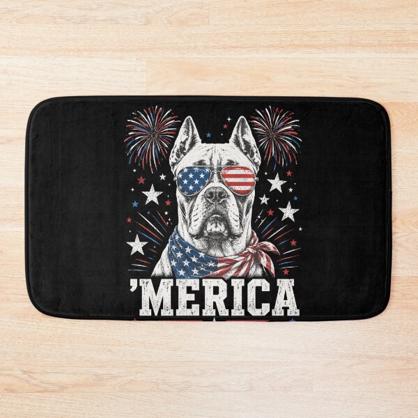 Item preview, America Patriotic Dog with Fireworks and Stars designed and sold by FormalDehyena.
