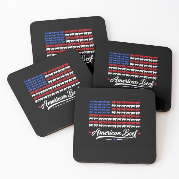 Item preview, American Beef Patriotic Cow Flag Graphic for Ranch Life designed and sold by FormalDehyena.