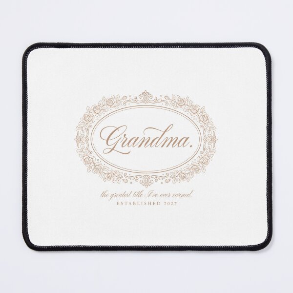 Item preview, Elegant Grandma Rose Frame Vintage Script Typography designed and sold by Enea Kelo.
