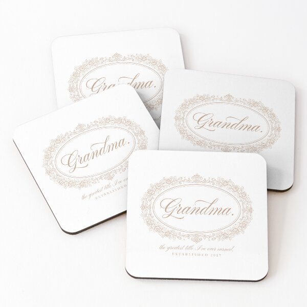 Item preview, Elegant Grandma Rose Frame Vintage Script Typography designed and sold by Enea Kelo.
