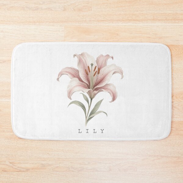 Item preview, Blush Pink Lily Watercolor Botanical Flower Illustration Art designed and sold by FernLiz.