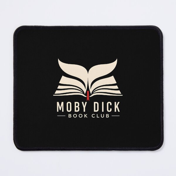 Item preview, Moby Dick Book Club Minimalist Open Book Whale Tail Art designed and sold by Fenay Designs.