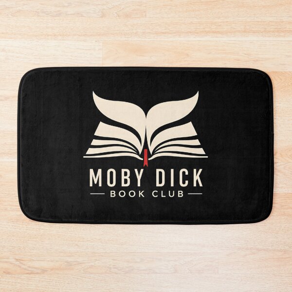 Item preview, Moby Dick Book Club Minimalist Open Book Whale Tail Art designed and sold by Fenay Designs.