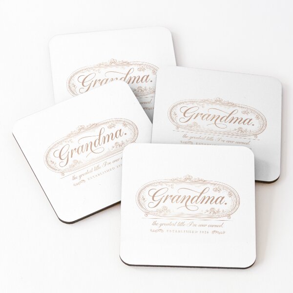 Item preview, Elegant Grandma Rose Frame Vintage Script Typography designed and sold by Enea Kelo.