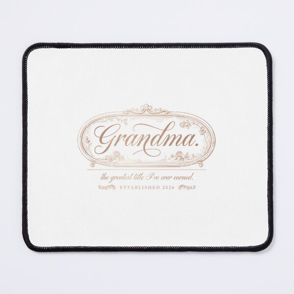 Item preview, Elegant Grandma Rose Frame Vintage Script Typography designed and sold by Enea Kelo.